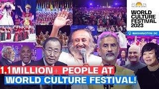 1.1 Million People | 180 Countries | World Culture Festival 2023 Highlights | Gurudev