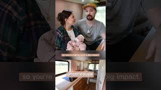 Vanlife - Adorable Family of 3! #vanlife #buslife #homeonwheels #bushome #vantour @mariajoseandchase