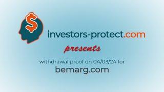 Withdrawal Proof for beMarg on March 4th, by Investors-protect.com