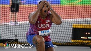 Lagi Tausaga-Collins relives her throw that SHOCKED the world in Budapest | NBC Sports