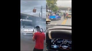 6ix9ine Doing Donuts In The Streets/Flexin' With 200k/Filming Video While Off House Arrest!!