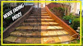 The Biggest Indian Sandstone Patio Clean on YouTube?