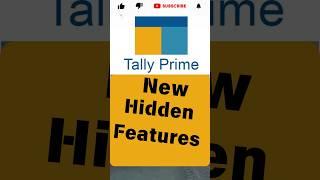 Tally Prime New Best Hidden Features || New Update In Tally Prime 4.1 || #shorts