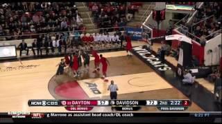 Bob Mckillop (Davidson) - Corner Baseline OB Play vs. Dayton