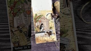 Coffee themed mini art journal