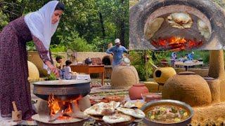 Cooking CHICKEN CHANGEZI With TANDOOR  NAAN  in Village Living Habitat Il