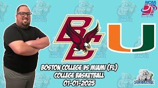 Boston College vs Miami 1/1/25 Free College Basketball Picks and Predictions | NCAAB Pick