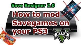 How to MOD Savegames on PS3 - Save Resigner 2.0 - Full Tutorial [HD]