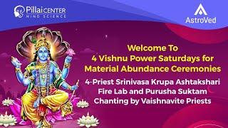 4-Priest Srinivasa Krupa Ashtakshari Fire Lab and Purusha Suktam Chanting by Vaishnavite Priests