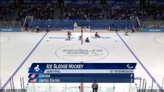 Canada v USA | Semi-final full game| Ice sledge hockey | Sochi 2014 Paralympic Winter Games