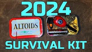 2024 ALTOIDS TIN Survival Kit | Micro Emergency Kit For Hiking, Camping, Backpacking Etc.