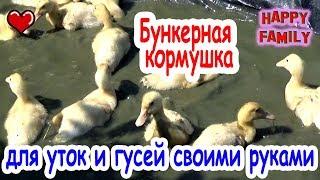 Делаем БУНКЕРНЫЕ КОРМУШКИ для УТОК из канализационной трубы быстро и просто Веселая семейка