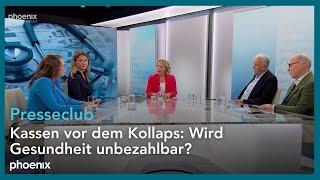 Presseclub: Kassen vor dem Kollaps - Wird Gesundheit unbezahlbar? | 20.10.24