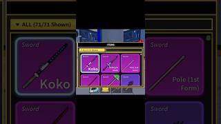 Finally I got this sword️#roblox #bloxfruits #sword #shorts #short #koko #fy #fyp