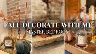 FALL DECORATE WITH ME || Master Bedroom & Bathroom