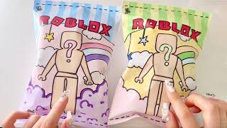 Paper diy| 로블록스 코디 블라인드백 4 Roblox sanrio outfit blind bag 4! (Boy, Girl) | 종이놀이 asmr tutorial 🫧