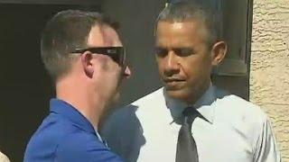 President surprises wounded warrior