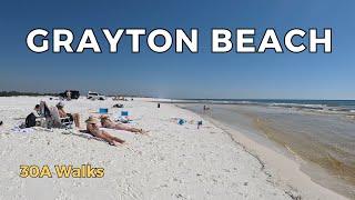 30A Walking Tour - Grayton Beach, FL - 4K Beach Walk