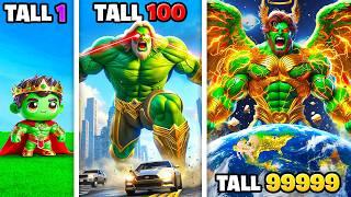 Shortest To TALLEST GOD HULK!