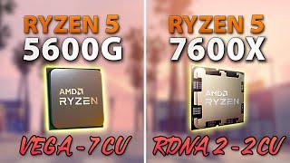 Ryzen 5 5600G vs 7600X - iGPU Comparison