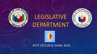 LEGISLATIVE DEPT