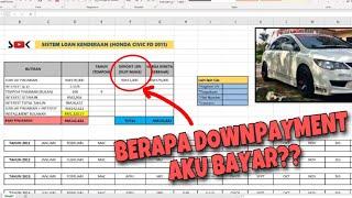 BAGAIMANA MENGIRA PINJAMAN KENDERAAN MENGIKUT TEMPOH & INTEREST BANK? | SISTEM LOAN HONDA CIVIC 2011