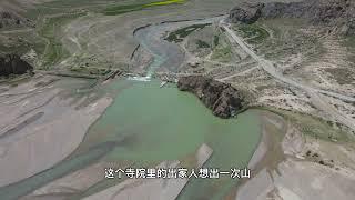 《青海高原》164、山里的寺院，山里的景