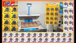 Manual Scrubber packing machine Low price | Scrubber Blister packing machine Coimbatore