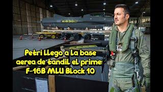 El primer F-16B MLU Block 10 a VI brigada de tandil