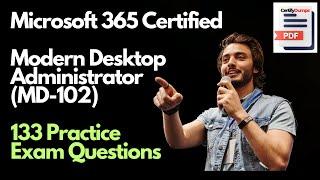 MD-102 Endpoint Administrator Practice Exam Questions  | Pass MD-102 Modern Desktop Administrator