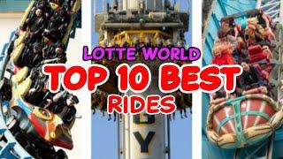 Top 10 rides at Lotte World - Seoul, South Korea | 2022