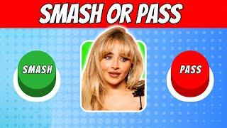 SMASH or PASS 100 OPTIONS!! | Hottest Celebrity Female Edition 2024 | QUIZ WAVEZ