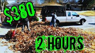 Pricing leaf removal / How i charge for leaf removal