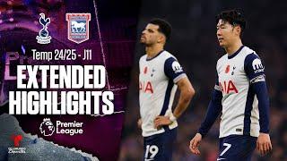 Tottenham vs. Ipswich Town | Highlights Premier League | Jornada 11 | Telemundo Deportes