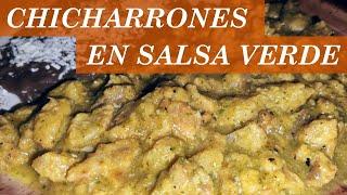 CHICHARRONES EN SALSA VERDE RECETA FACIL Y RAPIDA | YOKIO´S