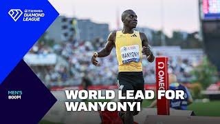 Emmanuel Wanyonyi runs breathaking world lead in Lausanne 800m - Wanda Diamond League 2024