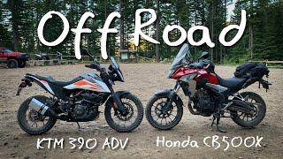 KTM 390 Adventure & Honda CB500X Off Roading in Oregon | Oregon Motorcycle 2020 #ktm390adventure