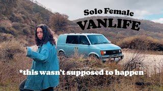 When Plans Go Completely Awry *learn from my mistakes | Solo Female Vanlife VLOG