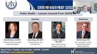 Public Health Lessons Learned from COVID-19