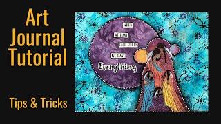 Mixed Media Art Journal Tutorial- Choosing Background Colors, TIPS and TRICKS