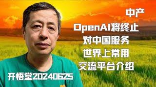 9576—中产: OpenAI将终止对中国服务；世界上常用交流平台介绍—20240625—5