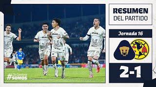 Resumen Pumas 2-1 América Liga MX