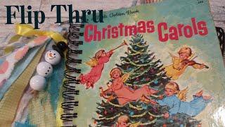 #christmasinjuly Little Golden Book Christmas Junk Journal, Christmas Carols, Vintage LGB