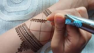 Very beautiful front hand bridal mehndi design | Easy fullhand mehndi design | Dulhan mehndi design