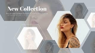 Hexagon Fashion Look - Slideshow | Promo video templates | Videobolt.net video maker