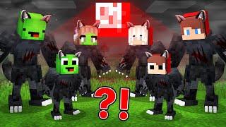 JJ and Mikey Family Morph into WEREWOLF - Maizen Minecraft Animation