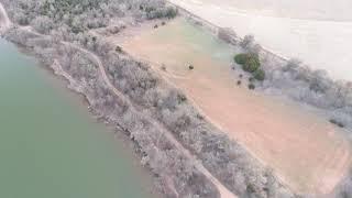 Flying above Ft. Cobb Lake