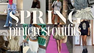 Recreating Pinterest Outfits for SPRING ⭐️ (with clothing I already have!)