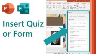 How to insert a Quiz or Form in Microsoft PowerPoint