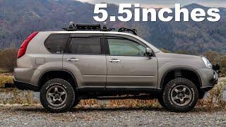 X-TRAIL T31 /Lift total 5.5 inches. （Tire outer diameter error included.）